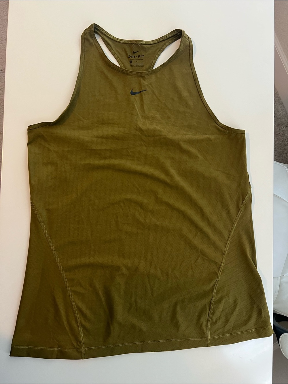 Nike Dri-FIT Olive Green Racerback Tank & legging set